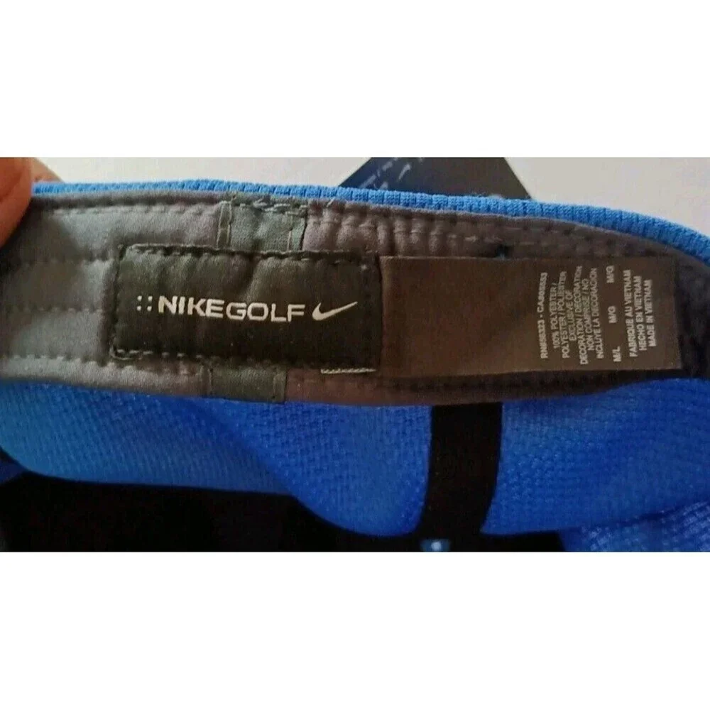 Nike Dri-FIT Stretch Sandwich Bill Cap 333115 Pacific Blue M/L Origin Group New